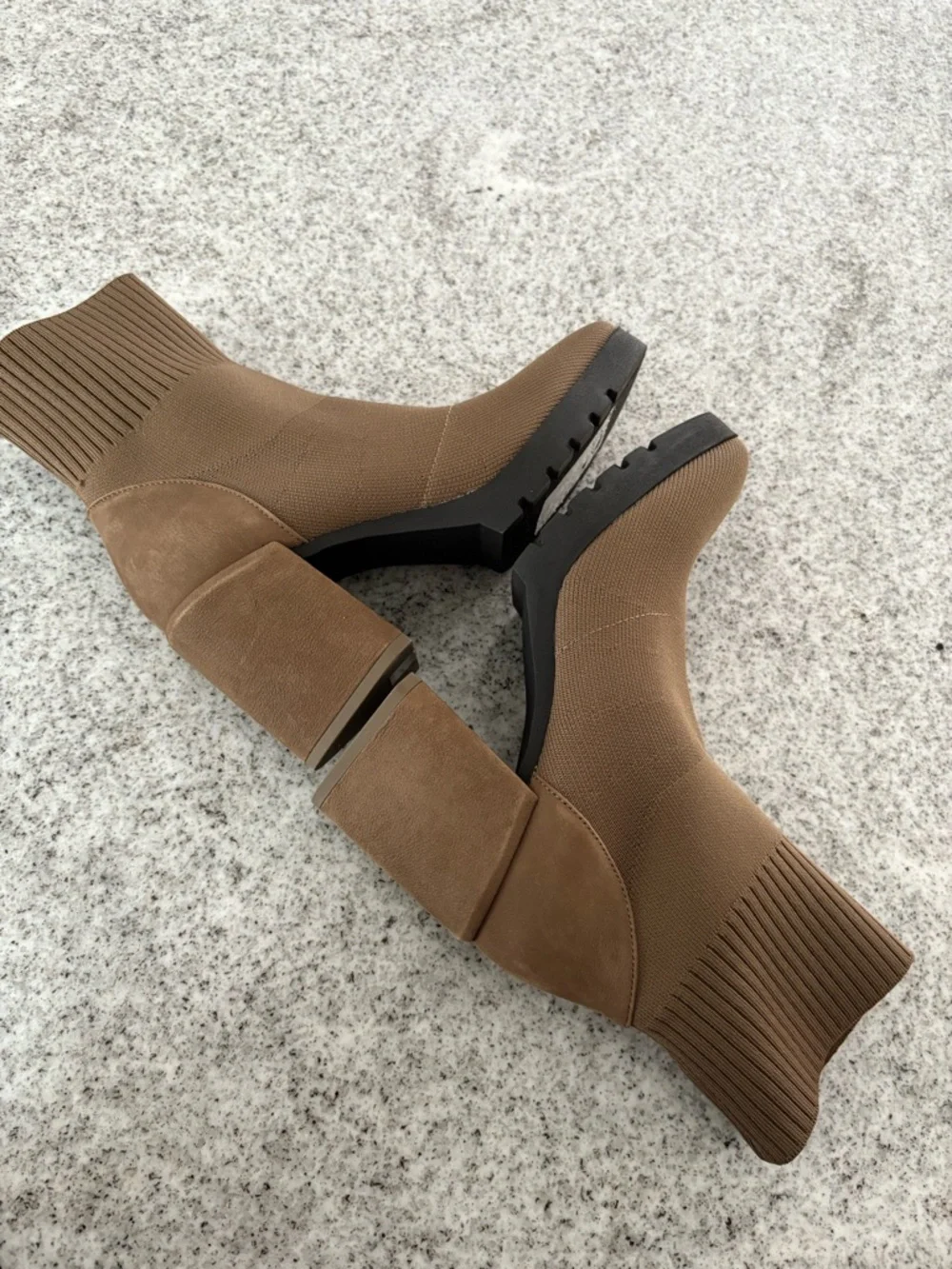 Eileen Fisher spell sock booties Antelope color size 7.5